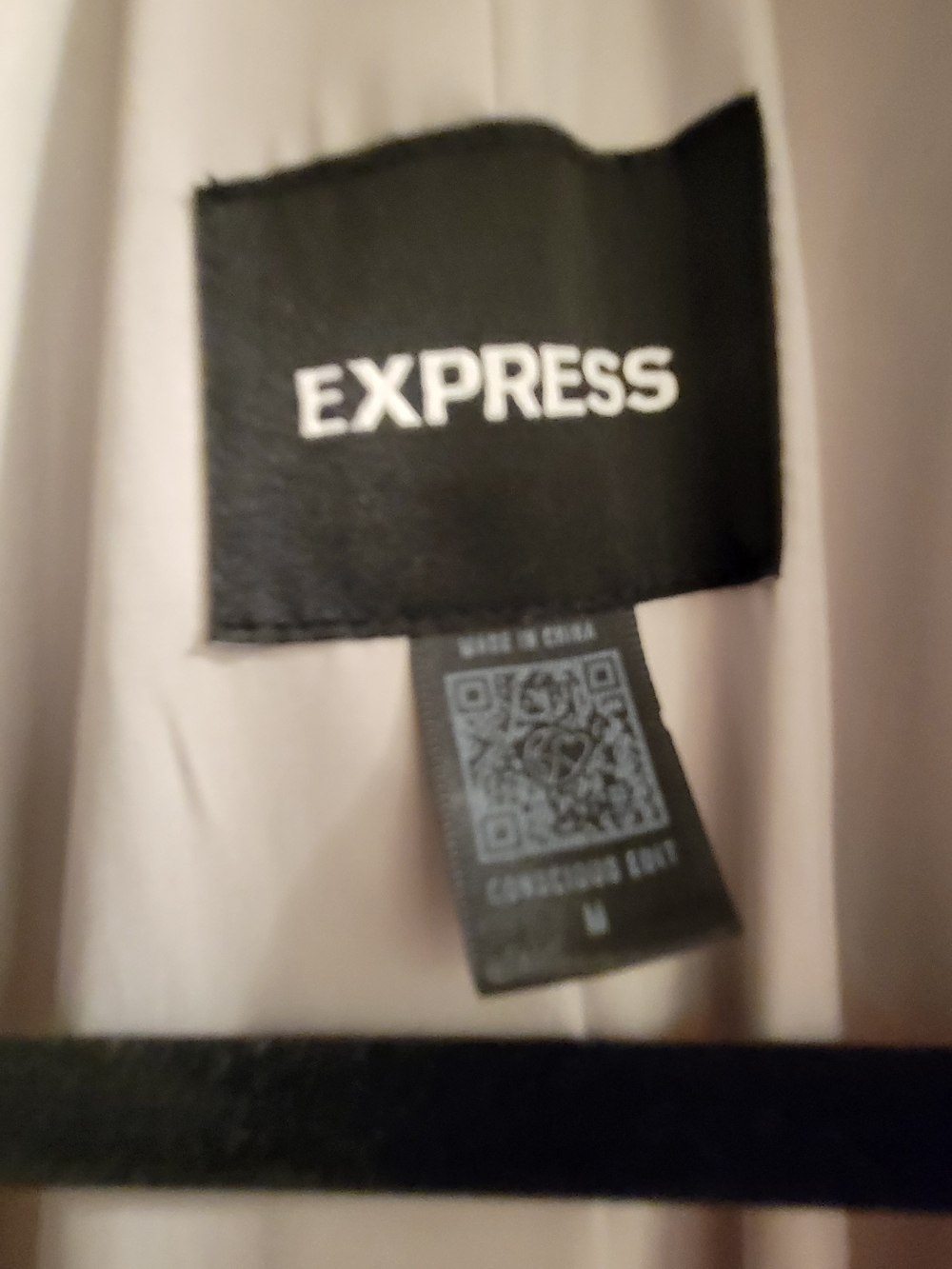Express Taupe Plaid Wool-Blend Trench Coat - Picture 2 of 4